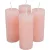 Rusztikus henger gyertya 40x100mm púder 4db/csom (db ár)