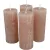 Rusztikus henger gyertya 40x100mm sötét bézs 4db/csom (db ár)