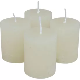 Rusztikus henger gyertya 40x50mm ivory 4db/csom (db ár)