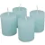 Rusztikus henger gyertya 40x50mm türkiz 4db/csom (db ár)
