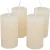 Rusztikus henger gyertya 40x75mm krém 4db/csom (db ár)