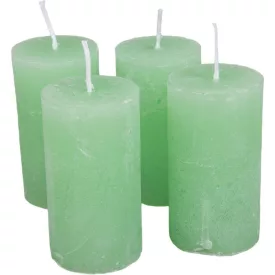 Rusztikus henger gyertya 40x75mm menta 4db/csom (db ár)