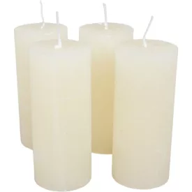 Rusztikus henger gyertya 50x120mm ivory 4db/csom (db ár)