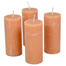   Rusztikus henger gyertya 50x120mm Cappuccino 4db/csom (db ár)