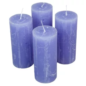   Rusztikus henger gyertya 50x120mm milka lila 4db/csom (db ár)