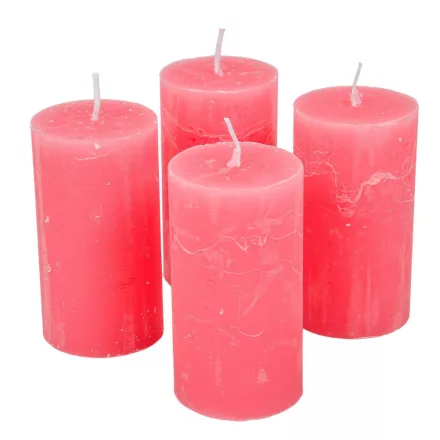 Rusztikus henger gyertya 50x90mm Hús 4db/csom (db ár)