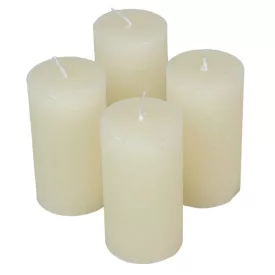 Rusztikus henger gyertya 50x90mm ivory 4db/csom (db ár)