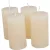 Rusztikus henger gyertya 50x90mm krém 4db/csom (db ár)
