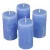 Rusztikus henger gyertya 50x90mm kék 4db/csom (db ár)