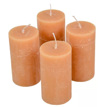 Rusztikus henger gyertya 50x90mm Cappuccino 4db/csom (db ár)