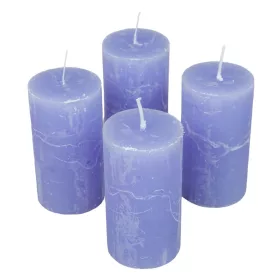   Rusztikus henger gyertya 50x90mm milka lila 4db/csom (db ár)