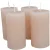 Rusztikus henger gyertya 50x90mm világos bézs 4db/csom (db ár)