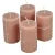Rusztikus henger gyertya 60x100mm Kakaó 4db/csom (db ár)