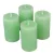 Rusztikus henger gyertya 60x100mm menta 4db/csom (db ár)