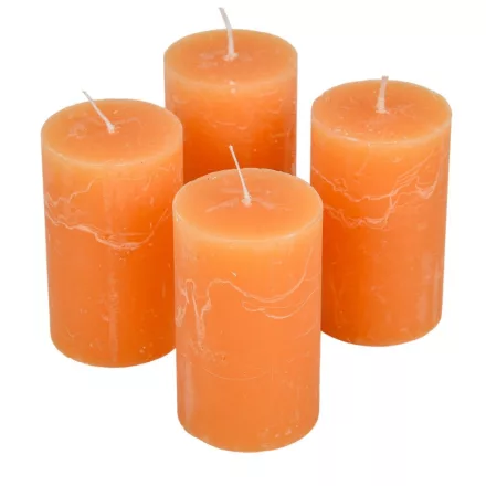 Rusztikus henger gyertya 60x100mm Méz 4db/csom (db ár)