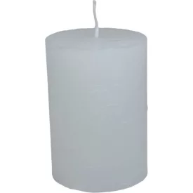 Rusztikus henger gyertya 70x100mm fehér