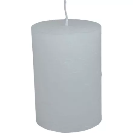 Rusztikus henger gyertya 70x100mm fehér
