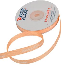 Boldog Karácsonyt feliratos ripsz szalag lazac 1cmx20y Boldog Karácsonyt feliratos ripsz szalag lazac 1cmx20y