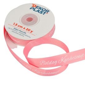 Boldog Karácsonyt feliratos ripsz szalag mályva 1,5cmx20y Boldog Karácsonyt feliratos ripsz szalag mályva 1,5cmx20y