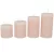 Rusztikus 60mm-es lépcsős henger gyertya világos bézs (csom ár)