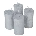 Rusztikus metál henger 40x75mm ezüst 4db/csom (db ár)