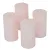 Rusztikus metál henger 40x75 mm világosrózsa négyesével rendelhető