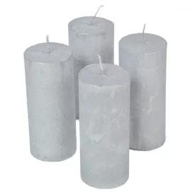 Rusztikus metál henger 50x120mm ezüst 4db/csom (db ár)