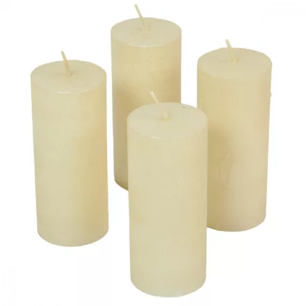 Rusztikus metál henger 50x120mm ivory 4db/csom (db ár)