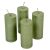 Rusztikus metál henger 50x120 mm menta  4db/csom (db ár)