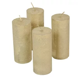 Rusztikus metál henger 50x120mm vil arany 4db/csom (db ár)