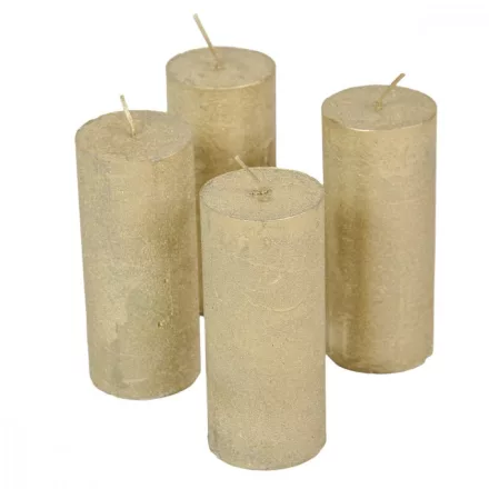 Rusztikus metál henger 50x120mm vil arany 4db/csom (db ár)