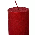 Rusztikus metál henger 50x90 mm Bordó 4db/csom (db ár)