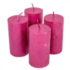 Rusztikus metál henger 50x90mm ciklámen 4db/csom (db ár)