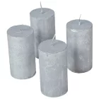 Rusztikus metál henger 50x90mm ezüst 4db/csom (db ár)