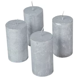 Rusztikus metál henger 50x90mm ezüst 4db/csom (db ár)