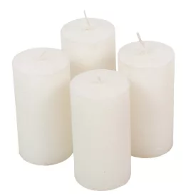 Rusztikus metál henger 50x90mm fehér 4db/csom (db ár)