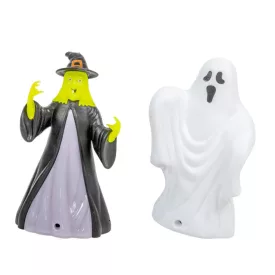 Halloween figura hanggal, LED-es műa 15cm