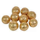 Glitteres hungarocell golyó arany 2cm 30g