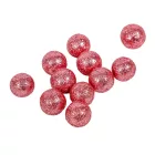 Glitteres hungarocell golyó pink 1,5cm 30g