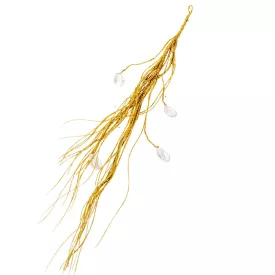 Glitteres dekor ág sztrasszal arany 44cm