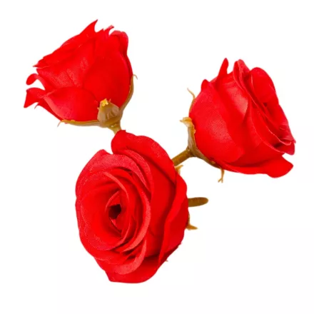 Rózsa virágfej piros 5cm