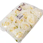 Gyémántrózsa virágfej világos ivory 7cm 4 darabos csomagban rendelhető (darab ár!)