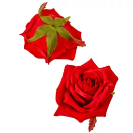   Gyémántrózsa virágfej piros 7cm 4 darabos csomagban rendelhető (darab ár!)