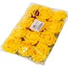 Gyémántrózsa virágfej sárga 7cm 4 darabos csomagban rendelhető (darab ár!)