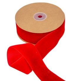 Bársony szalag piros 4cmx10y Bársony szalag piros 4cmx10y
