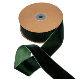 Bársony szalag smaragdzöld 4cmx10y Bársony szalag smaragdzöld 4cmx10y