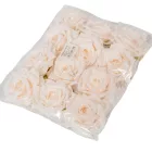 Rózsa virágfej ivory 10cm