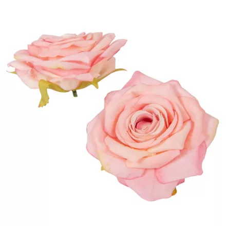 Rózsa virágfej rózsaszín 10cm