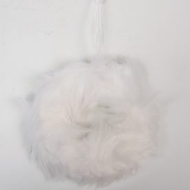 Szőrös koszorú alap akasztós fehér D17cm Szőrös koszorú alap akasztós fehér D17cm