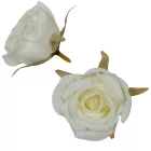 Rózsa virágfej 5,5cm fehér 6 darabos csomagban rendelhető (darab ár!)